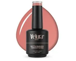 Velura® Bottle Builder (BIAB) - Builder in a Bottle - 15ml Terracotta Pink - Liquid Builder Gel - BIAB Gel Nagels - Flexibel & Dimethicone Hechting - HEMA- & TPO-vrij
