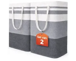 Wasmand 2 Pack - 75L - Opvouwbaar - Wassorteerder - Wasmanden - Opvouwbare Wasmand - Laundry Basket