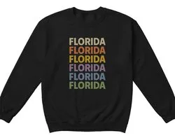 Florida Sweater – FLORIDA FLORIDA FLORIDA FLORIDA FLORIDA FLORIDA – Minimalistische Outfit – Unisex Sweater voor Dames & Heren – Leuk Cadeau voor Florida-liefhebbers