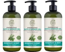 PETAL FRESH - Bath & Shower Gel Rosemary & Mint - 3 Pak