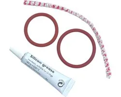 Kit d'entretien pour machines à expresso - 1x lubrifiant à la graisse de silicone - 2x joints toriques - pour machine à café - Convient universellement pour par ex. machine expresso Saeco, Philips - RI9127/12