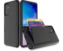 Smartphonica Samsung Galaxy S20 Ultra Strong TPU Case avec porte-carte - Zwart / Back Cover adapté pour Samsung Galaxy S20 Ultra
