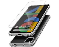 Pack Protection Adapté pour Google Pixel 4A Coque Renforcée + Glas Trempé