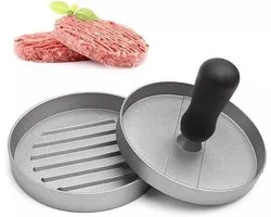 Professionele Hamburgerpers - RVS - Antiaanbaklaag - Hamburgermaker - Hamburgerpers