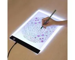 Diamond Painting Light Pad A3 - Lightpad A3 - Dimbaar - 3 standen - Tekenbord - Lichtbord - Lichtplaat - Diamond Paintings - Led Lichtbord - A3 Led Lichtbak voor Tekenen - Diamond Painting voor volwassen - Lightpad - USB-aangedreven - 40*33cm
