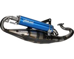 Uitlaat Yasuni R blauw Peugeot horizontaal 2 Takt
