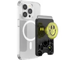 Thijox - PopWallet+ pour MagSafe - Porte-cartes avec PopTop interchangeable - Anneau adaptateur pour MagSafe inclus - All Smiles - Accessoire pour smartphone