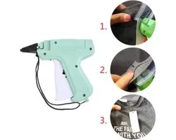 CHPN - Labelmaker - Aanschiettang - Aanschiettang voor kledinglabels - Textieltang - Set van 5 Naalden & 1000 Riddersporen - Aanschiettang voor Labels - Kledinglabels