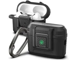 Spigen Lock Fit Hulle Kompatibel mit AirPods Pro 2nd Generation 2022 - Schwarz