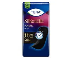 Tena Silhouette Pads Mini Zwart - 10 paquets de 18 pièces