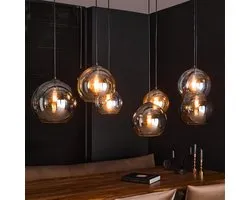 Hoyz - Lampe suspendue 4+3 Multi Globe XL - 7 points lumineux - Noir Artic