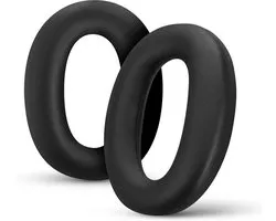 Coussinets de rechange pour casques Sony WH-1000XM2 et MDR-1000X - Coussinets d'oreille souples en cuir vegan pour un ajustement plus confortable et une installation rapide et facile. Fabriqués par Brainwavz (Noir).