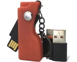 Housse de protection pour YubiKey 5 NFC et 5C avec porte-clés et adaptateurs USB | Protection contre les chocs