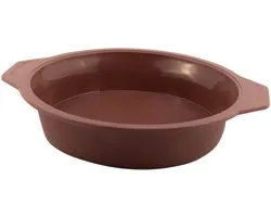 Point-Virgule ronde taartvorm uit platinum silicone silicone Vintage Maroon 24cm