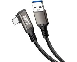 AdroitGoods VR Link Kabel 0.5m – 10Gbps USB-A naar USB-C voor Oculus Quest - USB 3.2