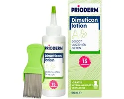 Prioderm Dimeticon - Anti Luis Lotion - Behandeling van 15 minuten - Inclusief Neten & Luizenkam - 100 ml