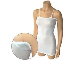 Ihle Chemise à Bretelles Spaghetti et Corset Enveloppant de Bras - s - blanc