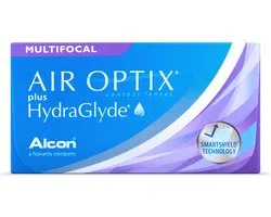 +1.75 - Air Optix® plus HydraGlyde® Multifocal - Medium - 3 pack - Mensuel - Lentilles de contact multifocales