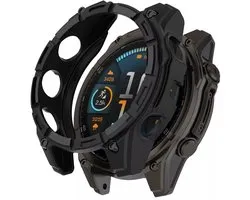 Étui robuste en TPU antichoc Strap-it - compatible avec Garmin Fenix ​​​​8 - 51 mm AMOLED (noir)