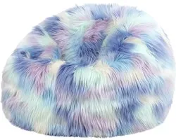 icon - Kingston Kinderzitzak Stoel - Fluffy Pluche Imitatiebont - Eenhoorn