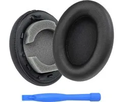 Coussinets d'oreille MMOBIEL pour casque antibruit Sony WH-1000XM3 - Coussinets d'oreille en mousse à mémoire de forme et PU protéiné - Coussinets d'oreille à isolation phonique - Zwart