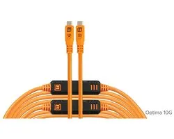 Tether Tools TetherPro Optima 10G USB-C to USB-C 9.4m Straight To Straight Orange