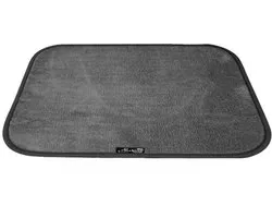 Aladino Il Tappeto Magico – Antislip Deurmat 100 x 130 cm – Grijs – Ultra-absorberend Microvezel – Wasbaar – 3 mm – Made in Italy