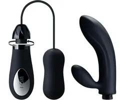 Œuf vibrant rempli de Dorr avec attache vibrateur point G - noir