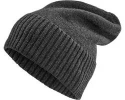 Kaleb Grijze Merino Kane Beanie