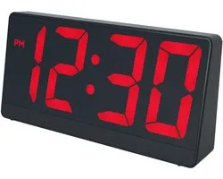 Caliber Digitale Wekker - Wekkers digitaal - Instelbare Snooze Tijd - Alarmklok - Dimbaar display - Digitale klok slaapkamer