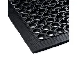 Ringmat rubber 80 x 120 cm - Met rand - Deurmat / Entreemat