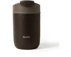 OutIn - Tumbler Thermosbeker RVS | Geïsoleerd | Lekvrij | Herbruikbaar | Voor Koffie En Thee | Bruin