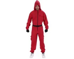 Squid Game Pak Rood Bewaker Kind/Volwassen - Maat 180cm