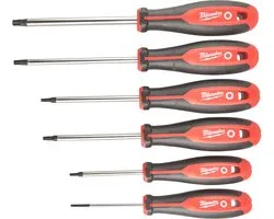 Milwaukee Tri-lobe Torx Schroevendraaier set 6- delig - 4932471809