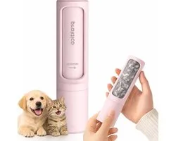 Reusable Lint Roller - Portable and Compact Hair Remover for Clothes, Furniture and Car, Eco-Friendly, Washable and Durable (Pink)