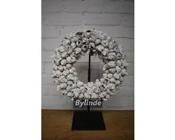 Couronne - Krans Ø 30 cm Coco fruit Sand Stone / Zand - Krans coco fruit 30cm.