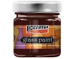 Pentart glasverf solvent basis 30 ml rode wijn - creatieve verf voor glas.