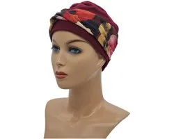 Johnson Headwear® - Turban Chemo muts - Bordeaux - Bonnet Dames - Chemo Cap - Bonnet - Cap - Couvre-chef - Bonnet d'été