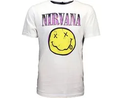 Nirvana Xerox Style Smiley T-Shirt - Merchandise Officielle - L