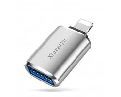 USB 3.0 OTG-adapter Geschikt voor iPhone en iPad – Gegevensoverdracht, U Disk, Muis & Toetsenbordconverter Zilver