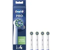 Oral-B Cross Action Pro - Opzetborstels - Met CleanMaximiser Technologie - 4 Stuks