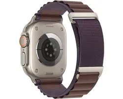 Alpine Loop Nylon Sport Band Indigo – Compatible avec Apple Watch 49 mm, 45 mm, 44 mm, 42 mm – pour homme et femme, réglable avec crochet en C en métal pour iWatch Ultra 2, iWatch Ultra Series SE/9/8/7/6/5/4/3 /2/1