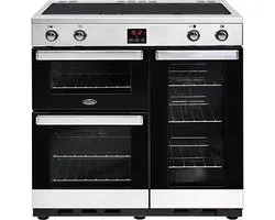 Belling Cookcentre 90Ei Cuisinière Plaque avec zone à induction Noir, Acier inoxydable