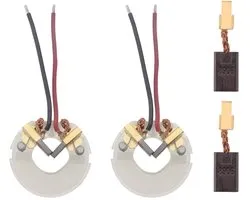 Allecto - Koolborstelhouder - Koolborstels - Duurzaam materiaal - 2 stuks - Compatibel met SFC14A - Kwaliteit voor power tools - Voor profess...