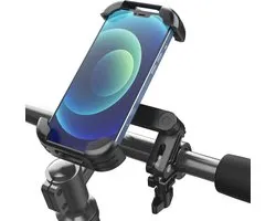 Schokbestendige Telefoonhouder Fiets - Motor - Scooter - Elektrische Step - Kinderwagen - GSM Houder - Fietshouder