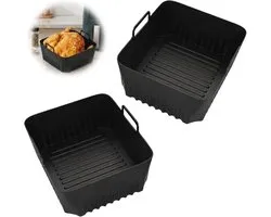2 stuks siliconen inzetstukken, airfryer-accessoires voor heteluchtfriteuse, siliconen vorm voor heteluchtfriteuse, siliconen inzetstukken voor Airfryer Dual Zone, flexdrawer voor Ninja AF500