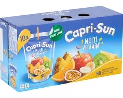 Capri-Sun vruchtenlimonade Multivitamin, zakje van 200 ml, pak van 10 stuks