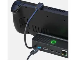 Docking station voor Steam Deck| Steam Deck Dock 5 in 1 | Geschikt voor mobiel, iPad, tablet en Asus Rog Ally | 4k HDMI | 3 x USB | USB C