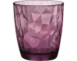 Bormioli Rocco Diamond Tumbler - 30 cl - Paars - 6 stuks