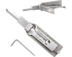 SS002 Pro Key Decoder Set, 2-in-1 Stainless Steel Master Key Decoder, Door Opening Tools, Lock Picking Tool Set for - ShopVlot